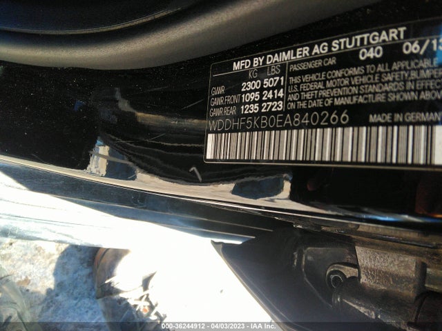 WDDHF5KB0EA840266 Mercedes-Benz E-class E 350