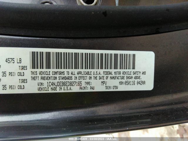 1C4NJDEB6ED827165 Jeep Compass Latitude