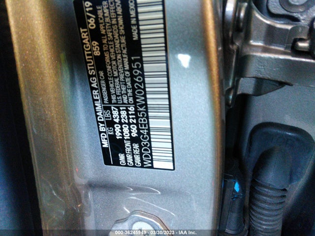 Mercedes-Benz A-class A 220 2019 WDD3G4EB5KW026951 Image 10