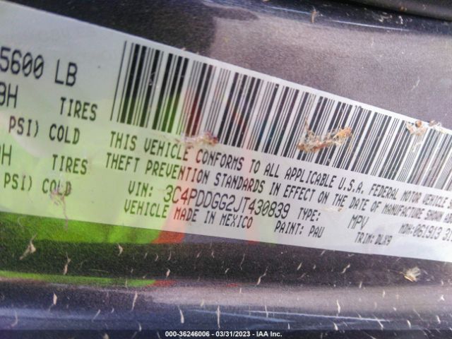 3C4PDDGG2JT430839 Dodge Journey Crossroad