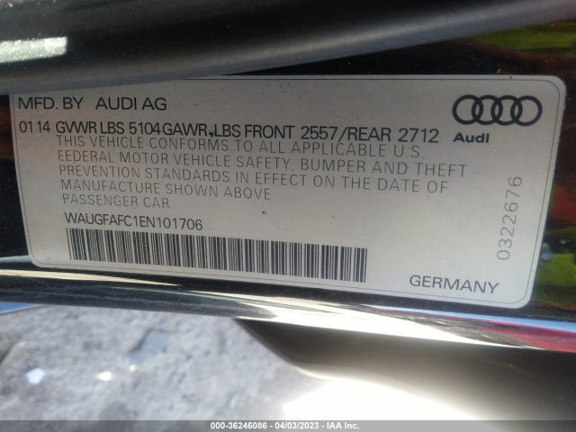 WAUGFAFC1EN101706 Audi A6 2.0t Premium Plus