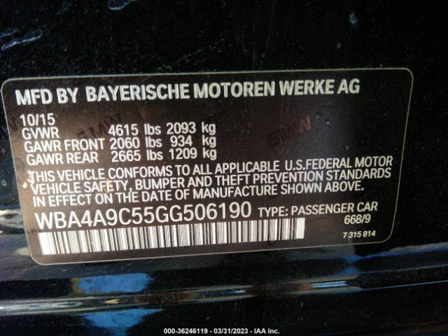 WBA4A9C55GG506190 BMW 4 Series 428i