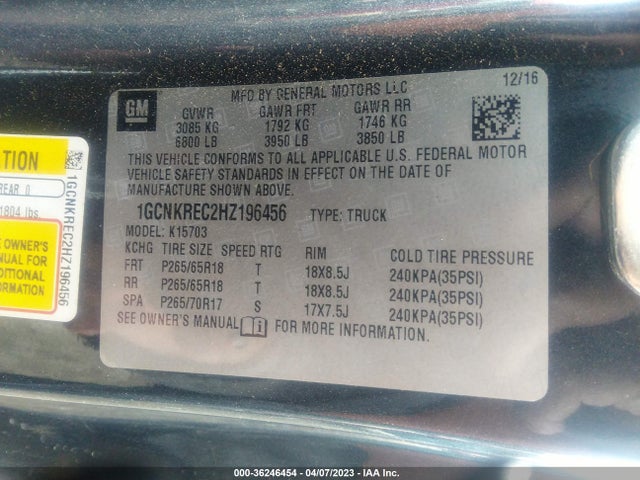Chevrolet Silverado 1500 Lt 2017 1GCNKREC2HZ196456 Image 9