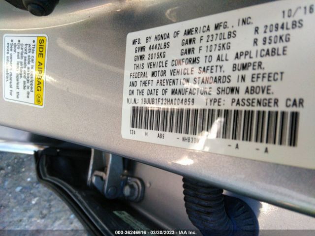 19UUB1F33HA004859 Acura TLX