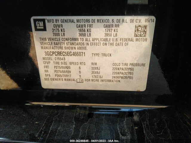 Chevrolet Silverado 1500 Lt 2014 3GCPCREC5EG466071 Image 9