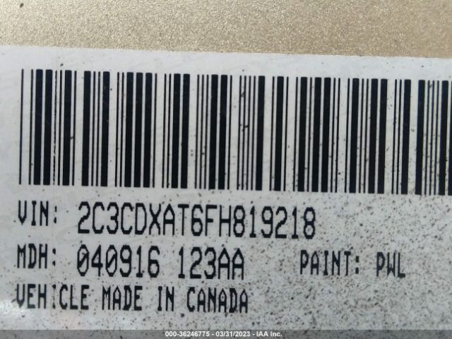 2C3CDXAT6FH819218 Dodge Charger Police