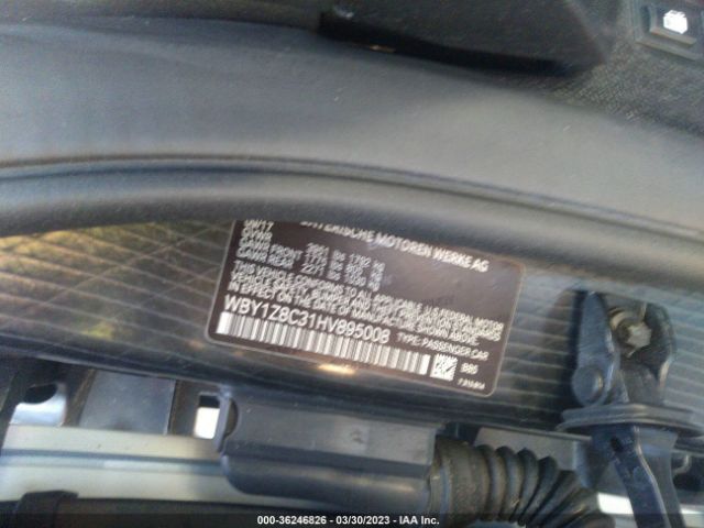 WBY1Z8C31HV895008 BMW I3