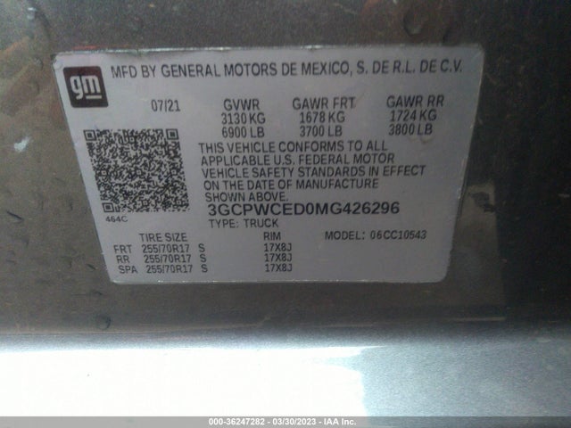 Chevrolet Silverado 1500 Lt 2021 3GCPWCED0MG426296 Image 9