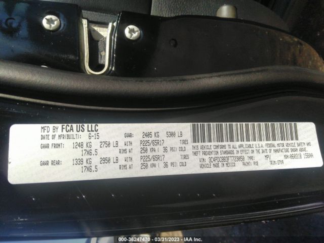 3C4PDCBB3FT723050 Dodge Journey Sxt