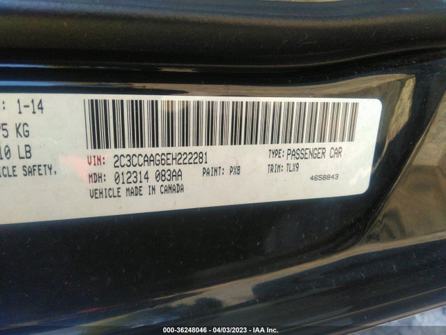 2C3CCAAG6EH222281 Chrysler 300
