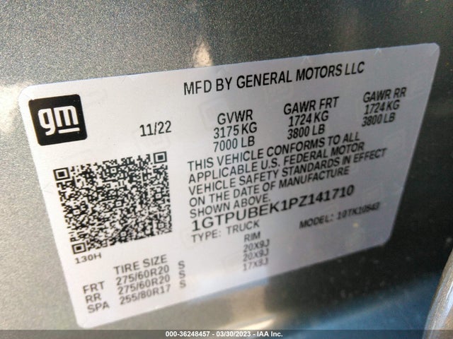 GMC Sierra 1500 Sle 2023 1GTPUBEK1PZ141710 Image 9