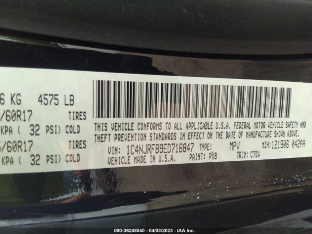 1C4NJRFB9ED716847 Jeep Patriot Latitude