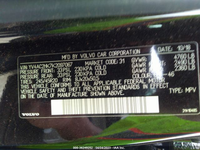 YV4AC2HK7K2097067 Volvo Xc40 Momentum