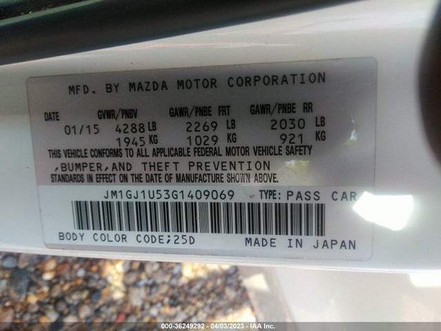 Mazda MAZDA6 2016 JM1GJ1U53G1409069 Image 10