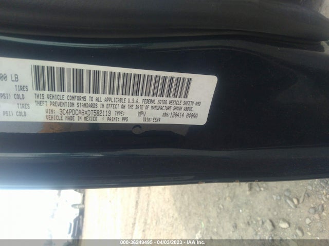 2013 DODGE JOURNEY AMERICAN VALUE PKG VIN: 3C4PDCABXDT582119