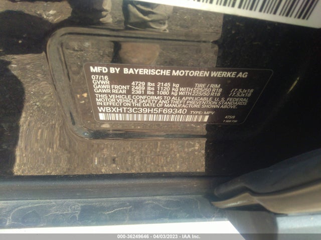 WBXHT3C39H5F69340 BMW X1 Xdrive28i