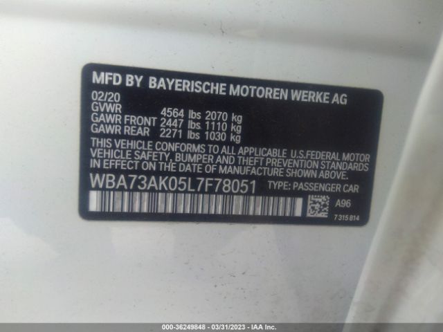 WBA73AK05L7F78051 BMW 2 Series 228i Xdrive