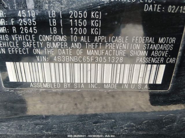 4S3BNBC65F3051328 Subaru Legacy 2.5i Premium