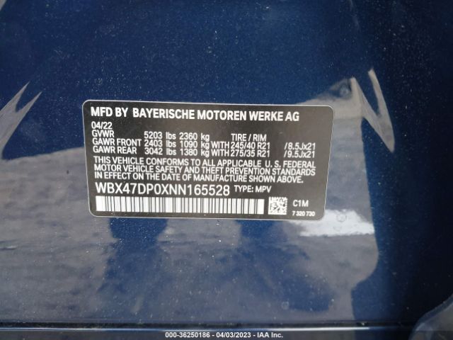 WBX47DP0XNN165528 BMW X3 Sdrive30i