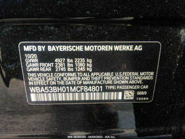 WBA53BH01MCF84801 BMW 5 Series 530i