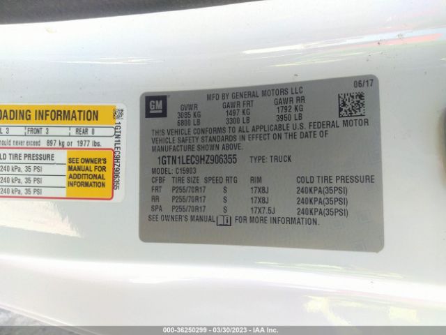 1GTN1LEC9HZ906355 GMC SIERRA 1500