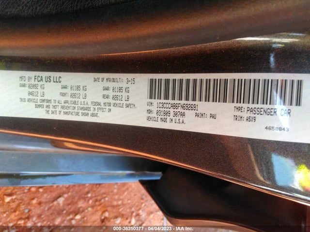 1C3CCCAB6FN692691 Chrysler 200 Limited