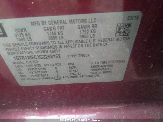 GMC Sierra 1500 Sle 2016 1GTR1MEC3GZ258162 Image 9