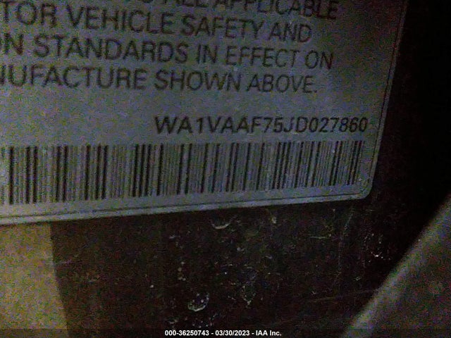 WA1VAAF75JD027860 Audi Q7 Prestige