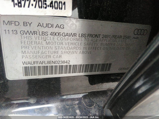 WAUFFAFL8EN023842 Audi A4 Premium Plus