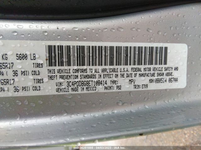 3C4PDDBG8ET108414 Dodge Journey Sxt