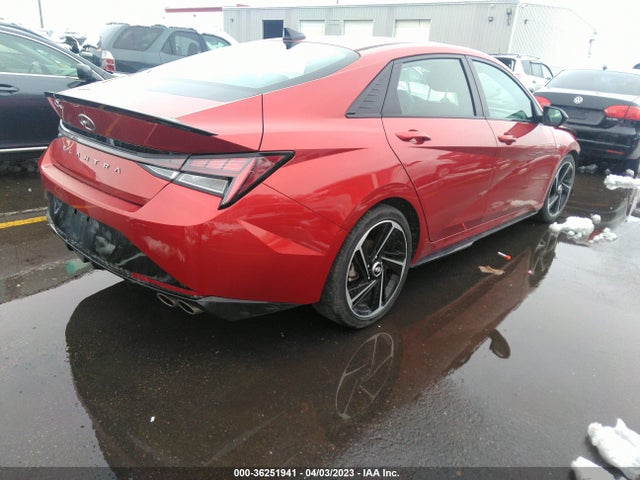 2021 HYUNDAI ELANTRA N LINE VIN: KMHLR4AF4MU153374
