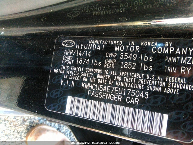 Hyundai ACCENT SE 2014 KMHCU5AE7EU175043 Image 10