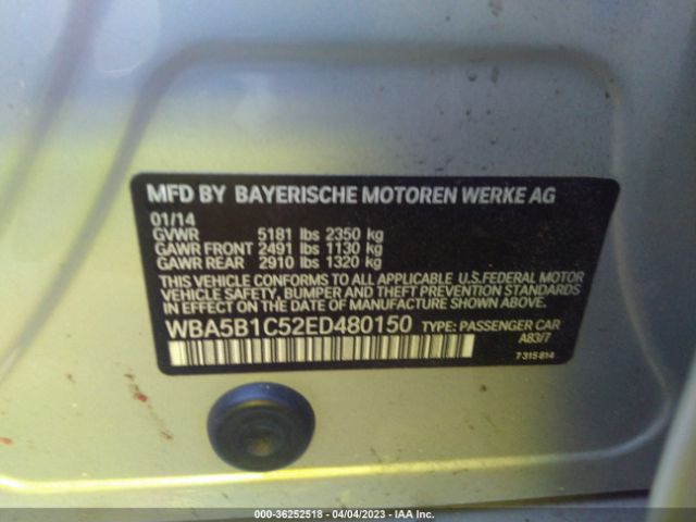 WBA5B1C52ED480150 BMW 5 Series 535i