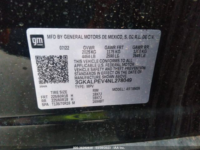 3GKALPEV4NL278049 GMC Terrain Slt