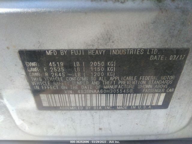 4S3BNAA60H3055450 Subaru LEGACY