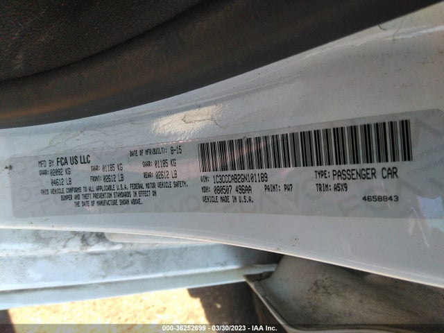 1C3CCCAB2GN101189 Chrysler 200 Limited
