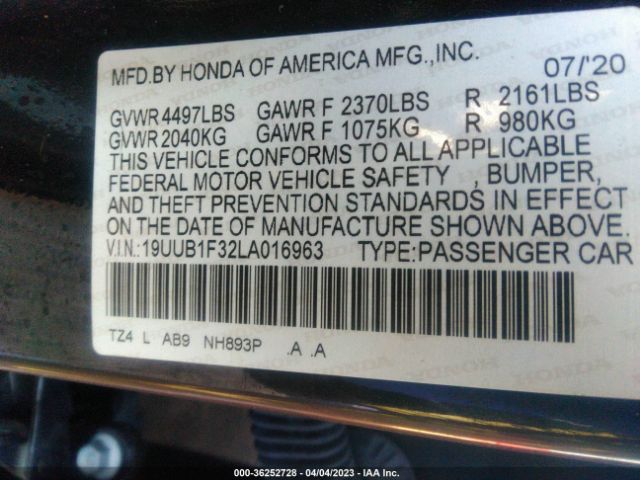 19UUB1F32LA016963 Acura TLX