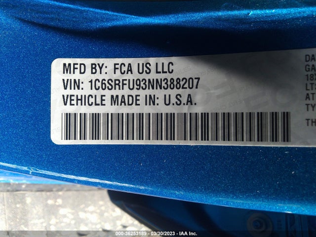 1C6SRFU93NN388207 RAM 1500 Trx