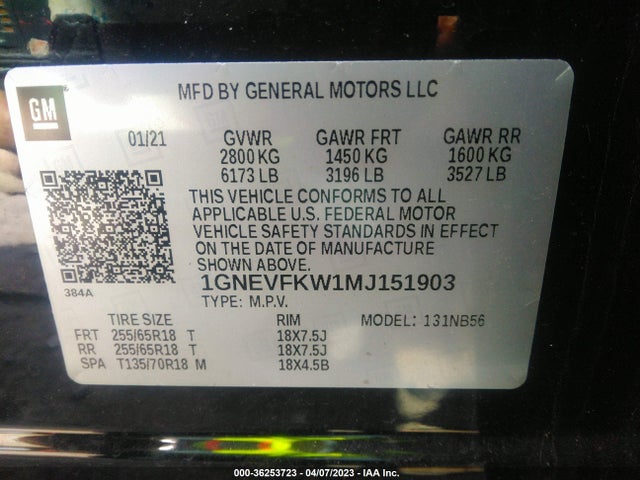Chevrolet Traverse Ls 2021 1GNEVFKW1MJ151903 Image 9
