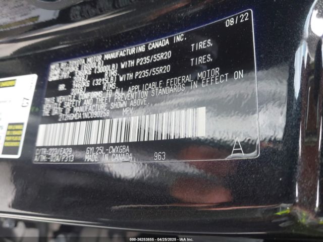 2T2HGMDA1NC090258 Lexus Rx Rx 450h