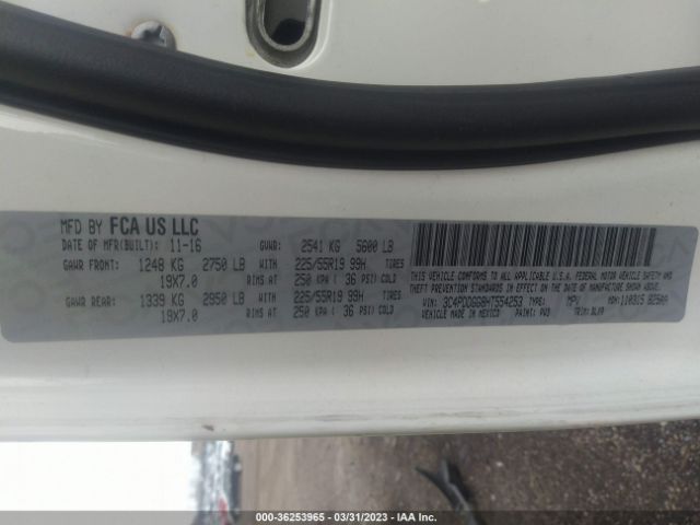 3C4PDDGG8HT554253 Dodge Journey Crossroad Plus
