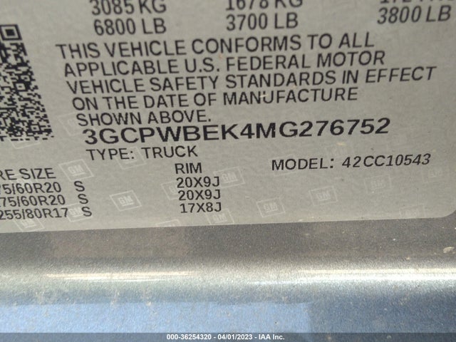 Chevrolet Silverado 1500 Custom 2021 3GCPWBEK4MG276752 Image 9