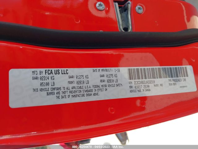 2C3CDXBG3JH232310 Dodge Charger Sxt