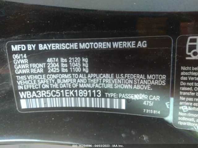 WBA3R5C51EK189113 BMW 4 Series 435i Xdrive