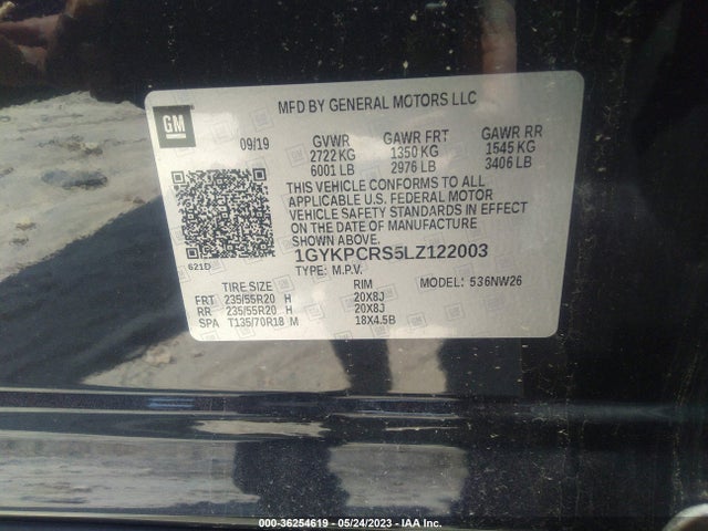 Cadillac Xt6 Fwd Premium Luxury 2020 1GYKPCRS5LZ122003 Image 9