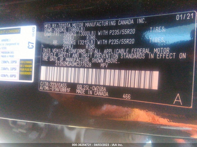 2T2HZMDA0MC277628 Lexus Rx Rx 350