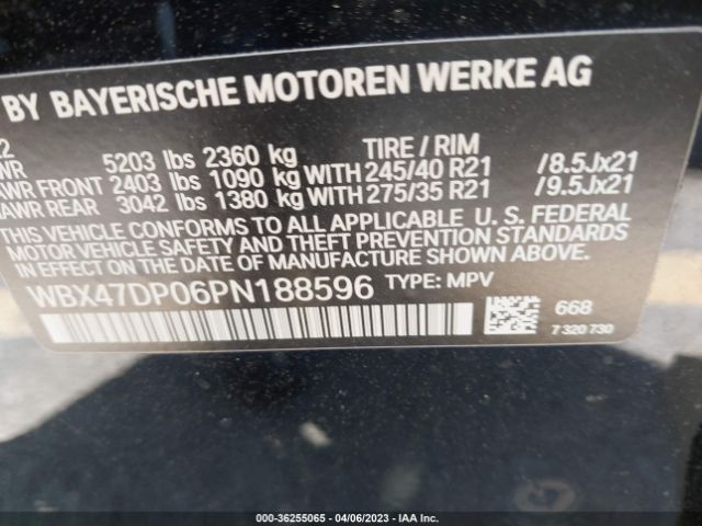 WBX47DP06PN188596 BMW X3 Sdrive30i