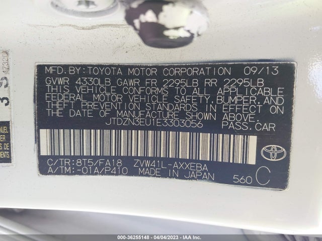 Toyota Prius V Two/three/five 2014 JTDZN3EU1E3303056 Image 10