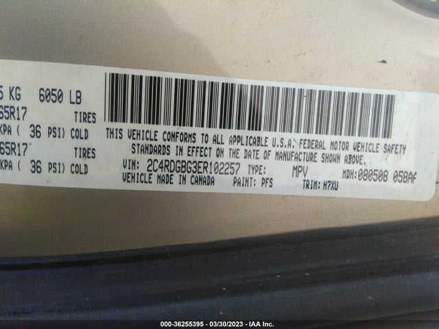 Dodge Grand Caravan American Value Pkg 2014 2C4RDGBG3ER102257 Image 9