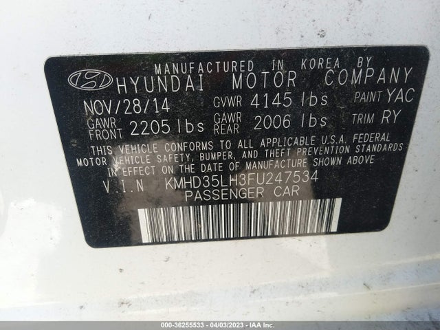 Hyundai ELANTRA GT 2015 KMHD35LH3FU247534 Image 10